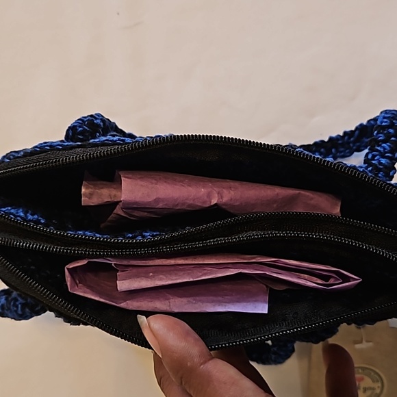 Handmade Kids Floral Crochet Mini Bag Handcrafted Boho Grannycore Vintage unique - Picture 8 of 17